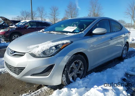2014 Hyundai Elantra Se from USA, damaged, VIN 5NPDH4AE9EH493201